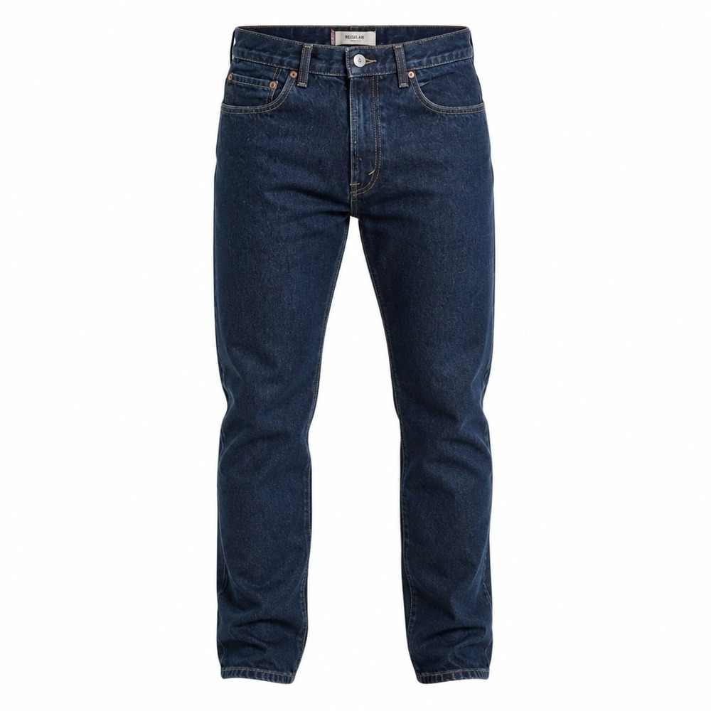 Levis 505 Regular Fit Jeans Mens 34x30 Dark Wash Blue Straight Leg Denim Mexico